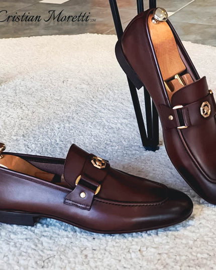 Harrison™ Genuine Leather Loafers Brown Shoes