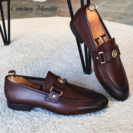 Harrison™ Genuine Leather Loafers Brown Shoes