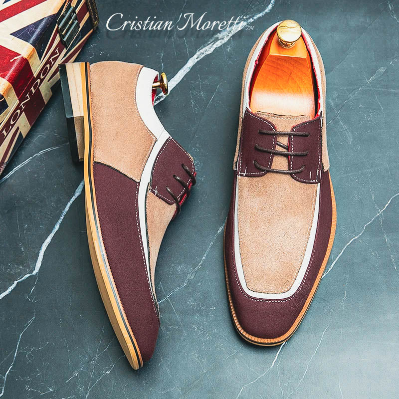 Maverick™ Suede Leather Dress Shoes Brown Shoes
