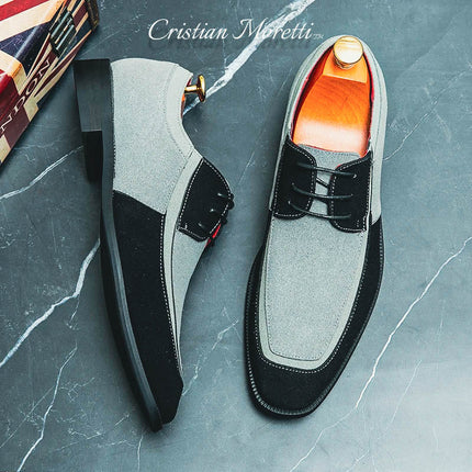 Maverick™ Suede Leather Dress Shoes Grey Shoes