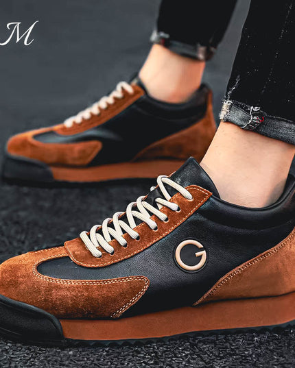 Angelo Guerra™ Italian Leather Sneakers Sneakers