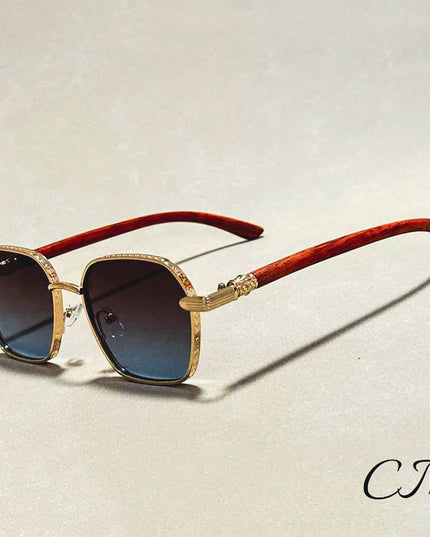 Giovanni™ Retro Wooden Sunglasses – UV400 Unisex Bamboo Frame Eyewear Sunglasses