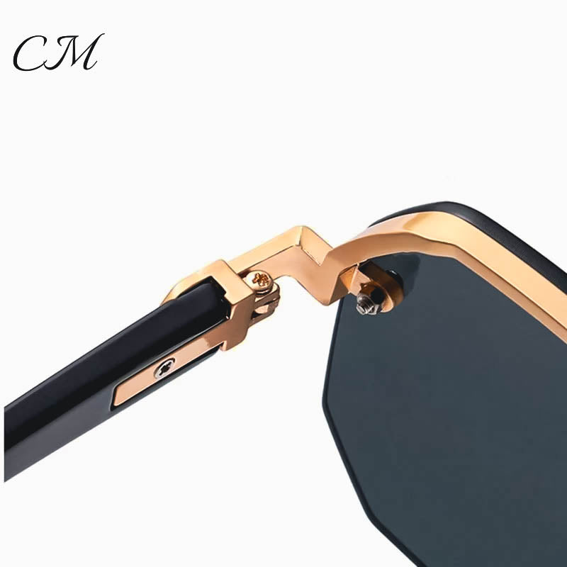 Jupiter Rimless Vintage Sunglasses – UV400 Semi-Rimless Unisex Eyewear Sunglasses