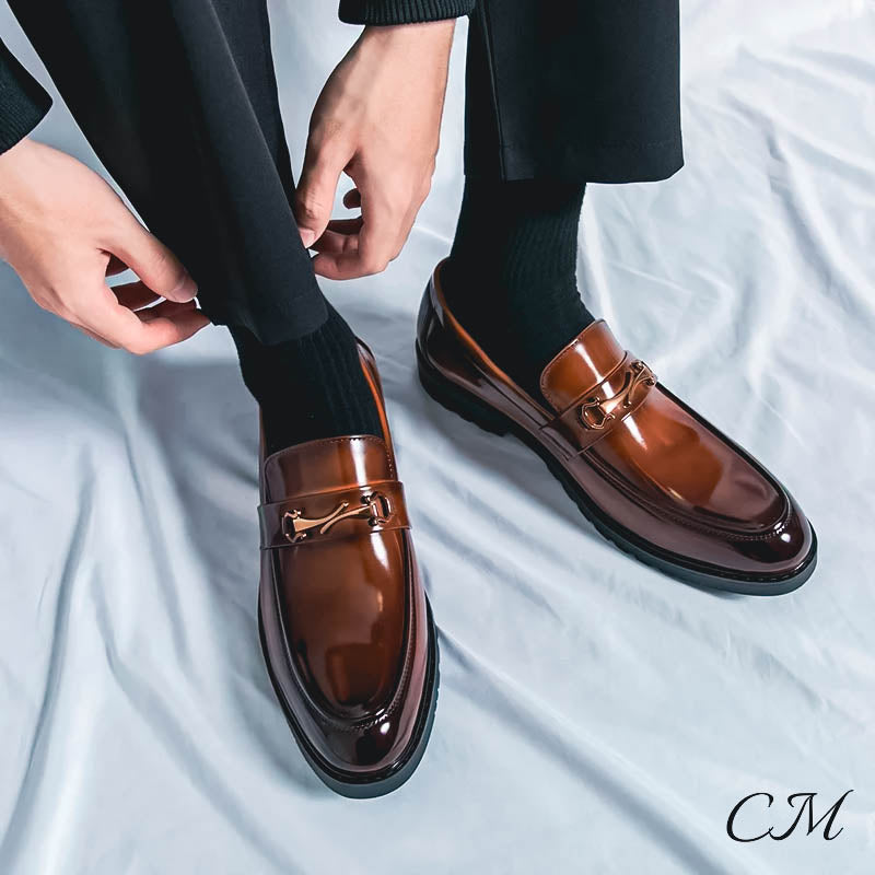 "Monarch" Leather Loafers Shoes