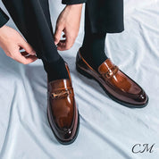 "Monarch" Leather Loafers Shoes