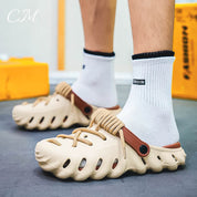 BreezeWalk Premium Crocs – Lightweight Comfort & All-Day Wear Khaki Sandals