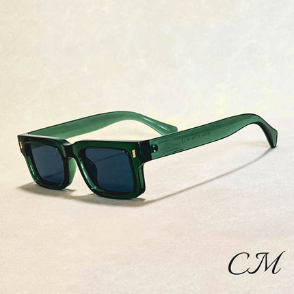 MetroGaze™ Square Sunglasses – UV400 Bold Square Frames Green Sunglasses