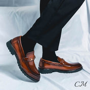 "Monarch" Leather Loafers Shoes