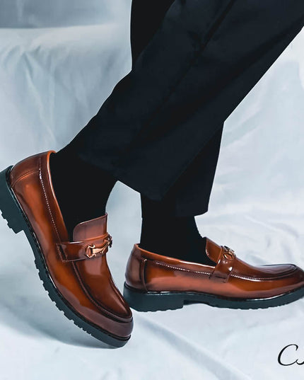 "Monarch" Leather Loafers Shoes