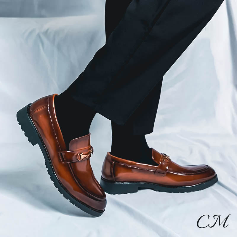 "Monarch" Leather Loafers Shoes