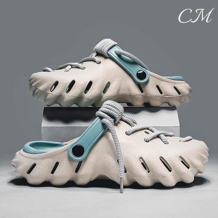BreezeWalk Premium Crocs – Lightweight Comfort & All-Day Wear Gray Sandals
