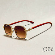 Giovanni™ Retro Wooden Sunglasses – UV400 Unisex Bamboo Frame Eyewear Sunglasses