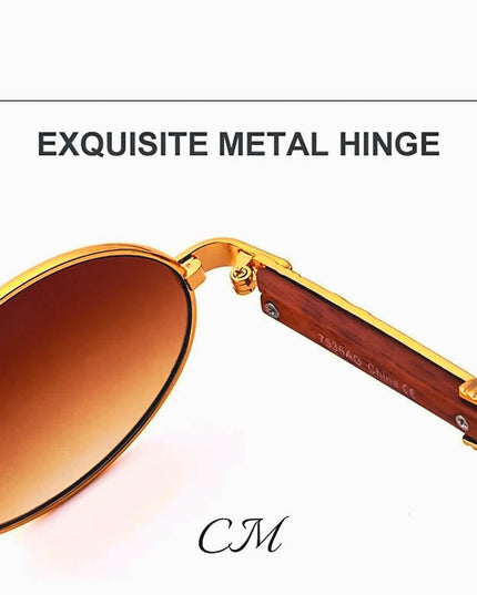 "Casanova" Premium Oval Sunglasses – UV400 Vintage Unisex Eyewear Sunglasses