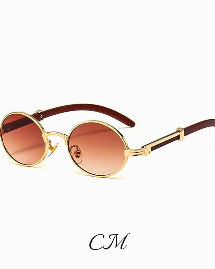 "Casanova" Premium Oval Sunglasses – UV400 Vintage Unisex Eyewear Sunglasses