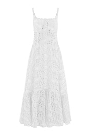 Zia™ | White Cannes Broderie Dress Dresses