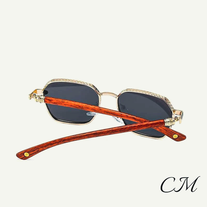 Giovanni™ Retro Wooden Sunglasses – UV400 Unisex Bamboo Frame Eyewear Sunglasses