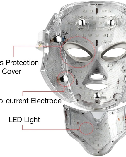 7 Colors LED Photon Light Therapy Mask - Face And Neck Treatment Beauty
