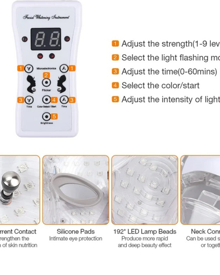 7 Colors LED Photon Light Therapy Mask - Face And Neck Treatment Beauty