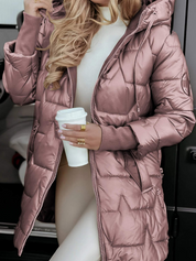 Women's Stylish Cotton Fall Jacket Pink Jacket & Coats