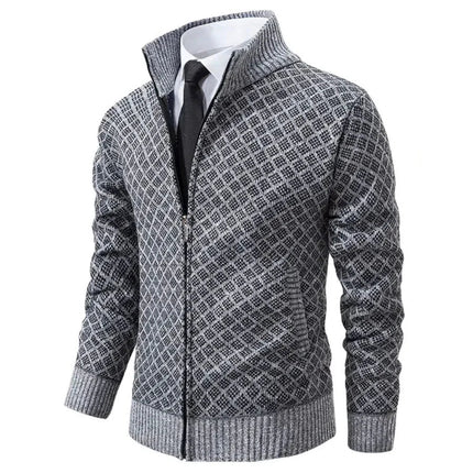 Elegant Men's Tailored Blazer Grey Tailored Blazer