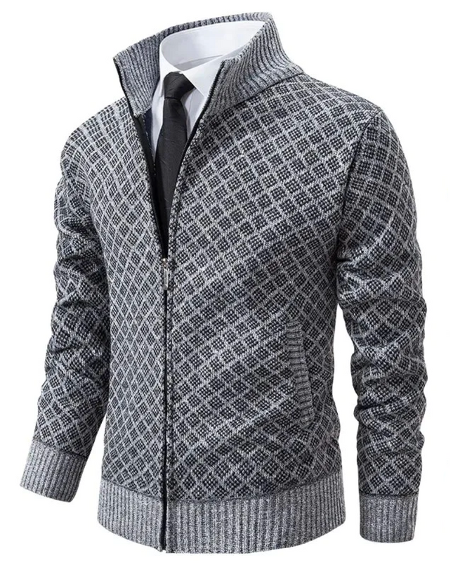 Men's Geometric Zip Knit Vest Group2502