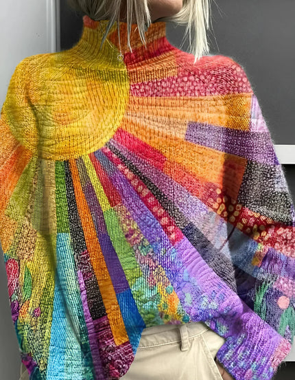 Colorful Turtleneck Sweater for Stylish Comfort by Adinda