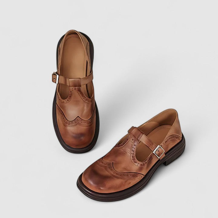 Louisa | Classic Mary Jane Shoes Brown Women Shoes