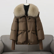 Dulcie™ | Elegant Plush-Collar Puffer Coat Jackets