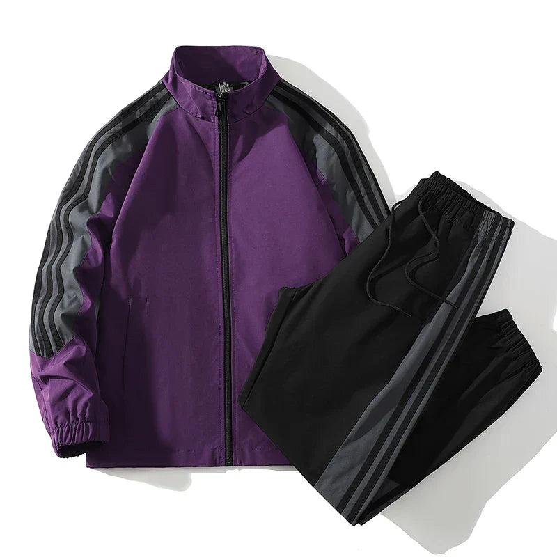 Vance Tracksuit Set Purple Tracksuit Set