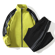 Vance Tracksuit Set Lime Yellow Tracksuit Set