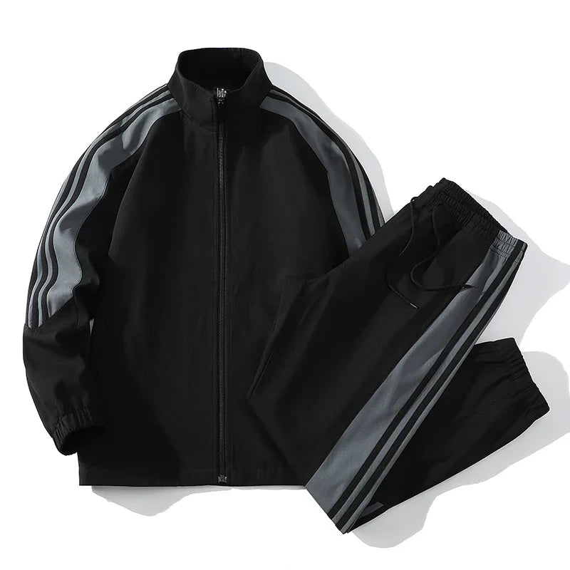 Vance Tracksuit Set Black Tracksuit Set