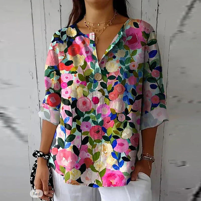 Indie | Cotton linen blouse Shirts & Tops