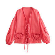 Emily | Top Pink Red