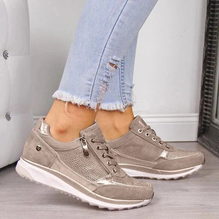 VitaFit™ Orthopedic Walking Shoes Beige Sportshoes