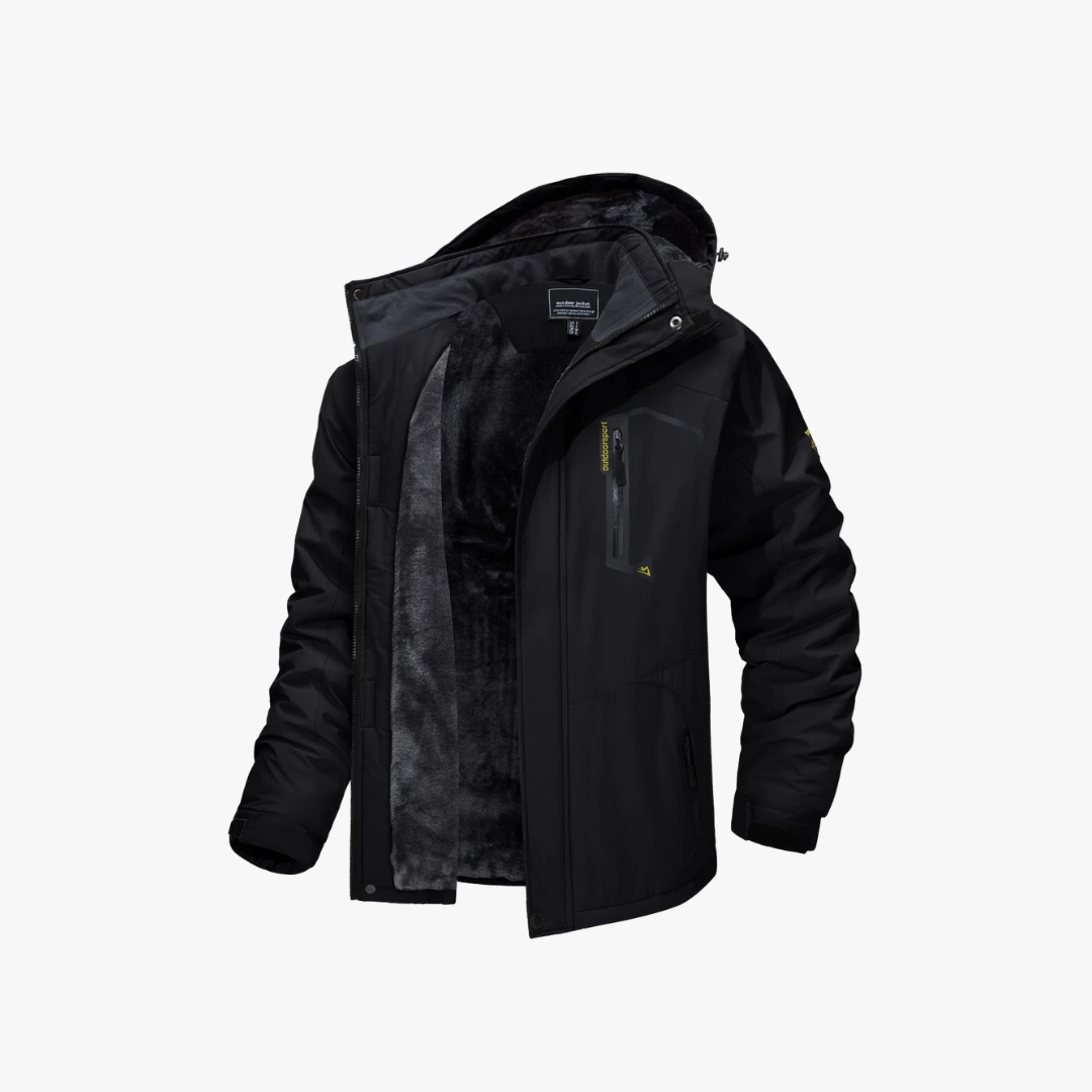 Warm Waterproof Winter Jacket Black Jacket