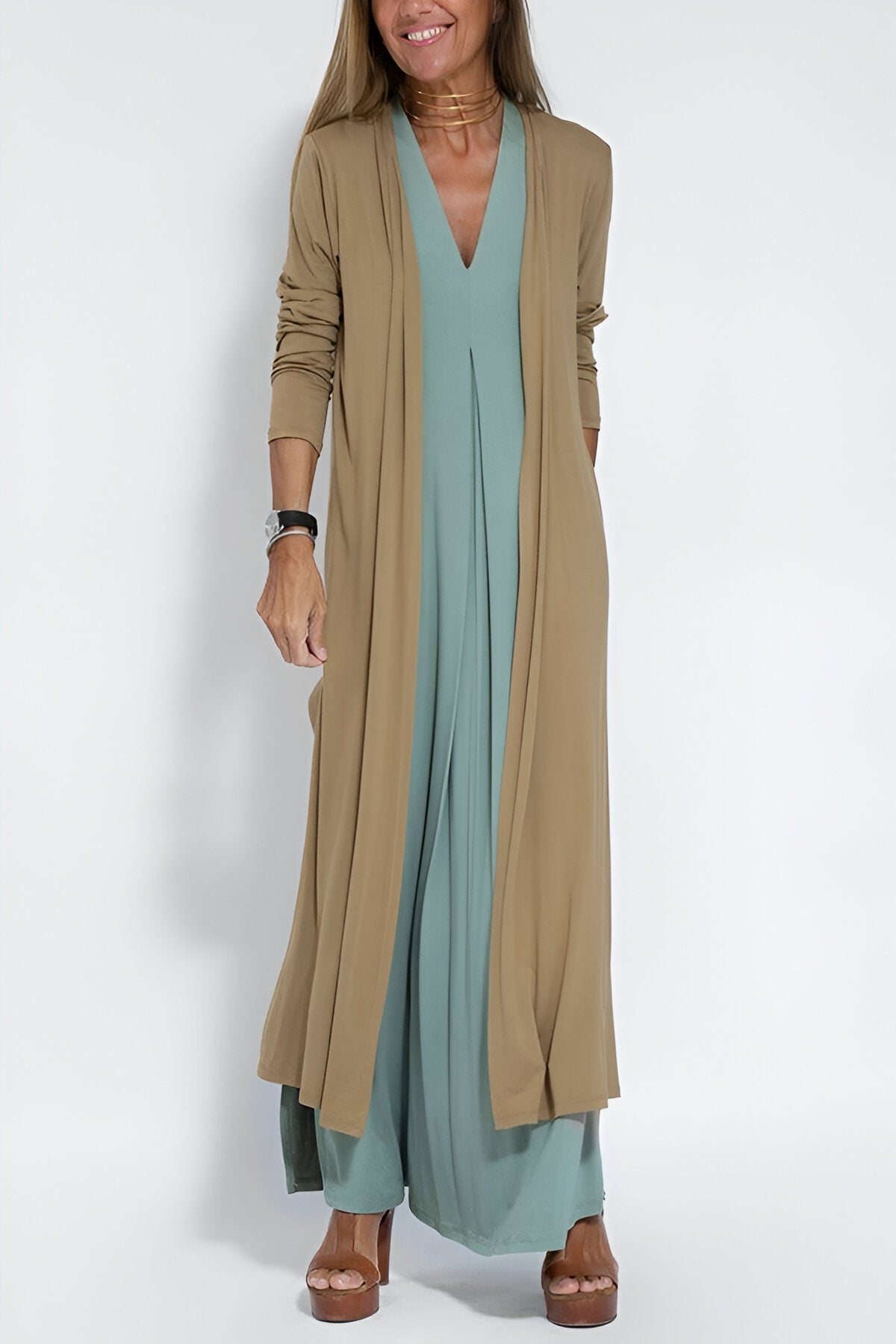 Delilah | Elegant long dress (+ Free Cardigan) Dress