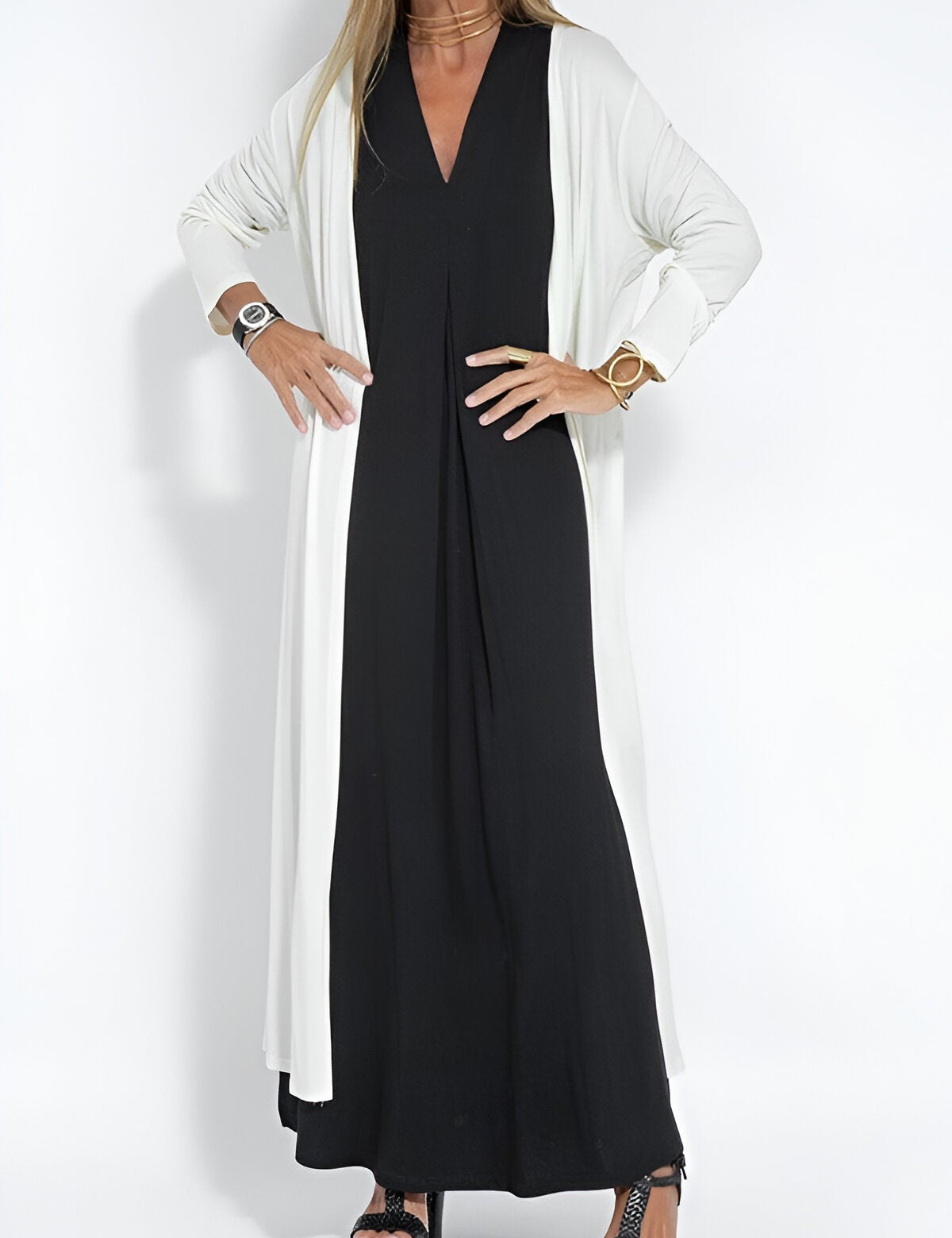 Delilah | Elegant long dress (+ Free Cardigan) Dress
