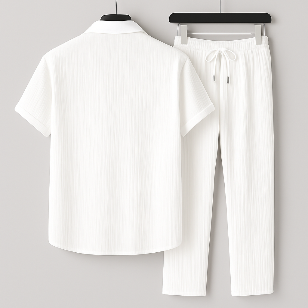 Cavari Relaxed Linen Set Men Set
