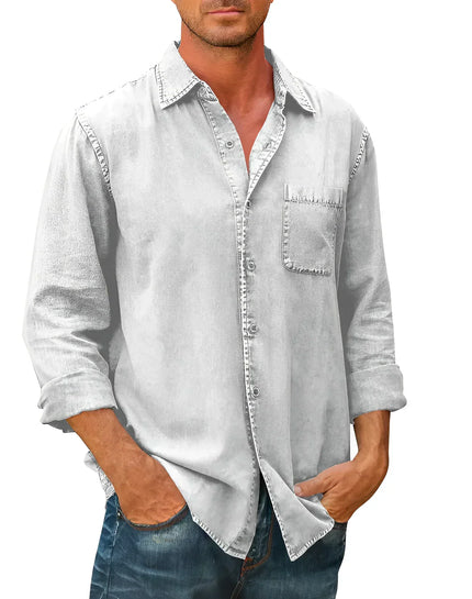 Mason | Casual Long-Sleeve Shirt White Shirts