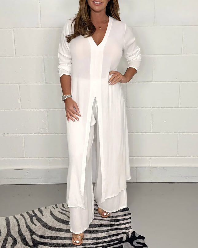 Capea | Airy Autumn Two-Piece Set White