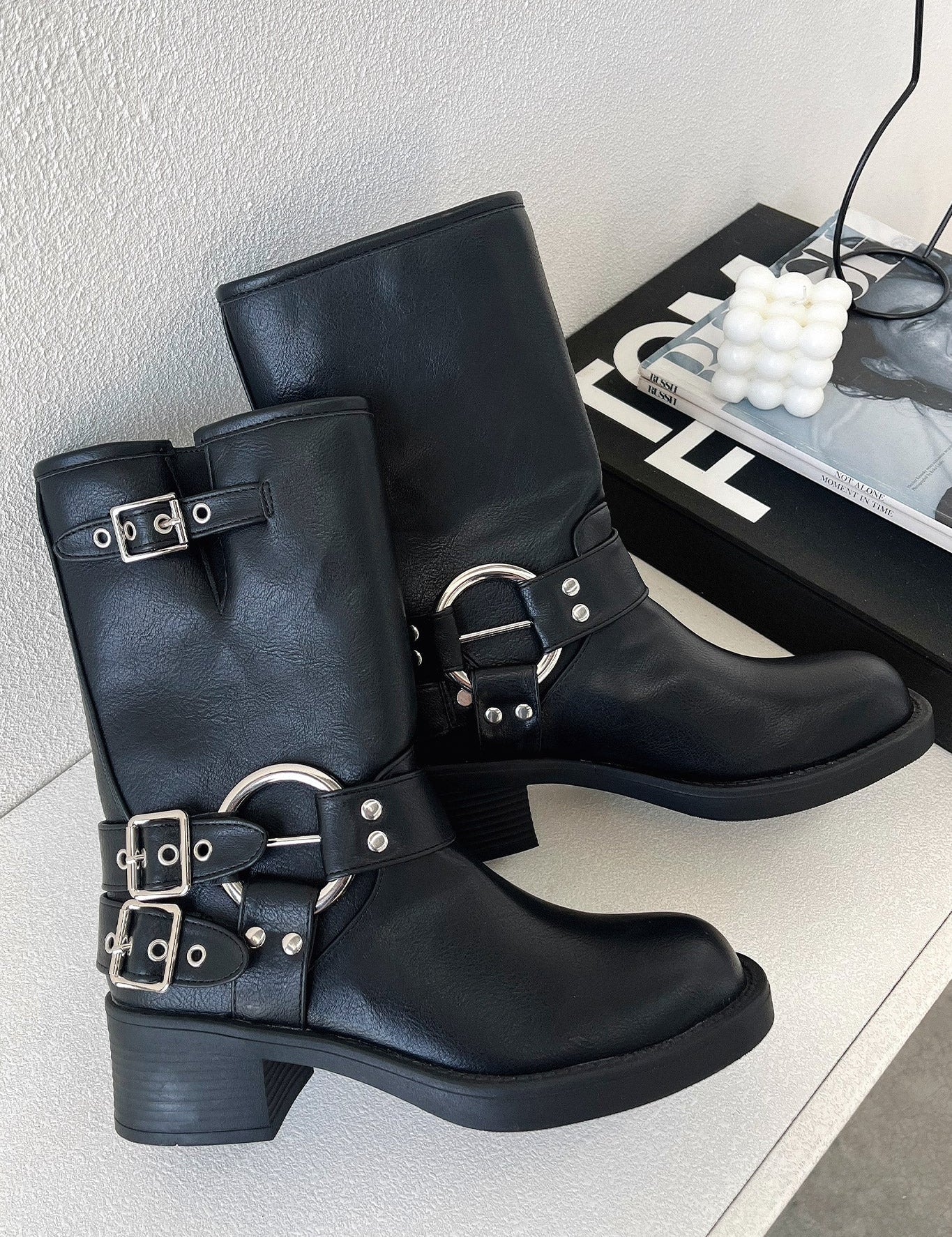 Women's Black Short Boots Boots