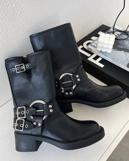 Women's Black Short Boots Boots
