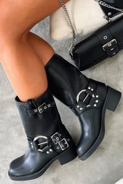 Women's Black Short Boots Black Boots