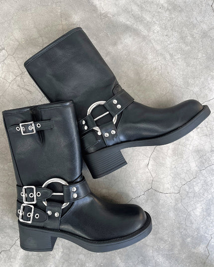 Women's Black Short Boots Boots