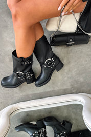 Women's Black Short Boots Boots