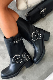 Women's Black Short Boots Boots