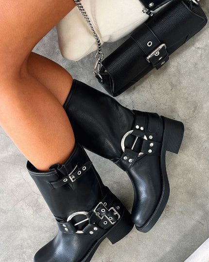 Women's Black Short Boots Boots