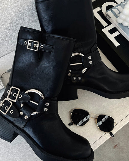 Women's Black Short Boots Boots