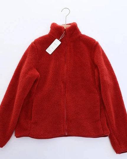 CozyChic Double Duty Fleece Jacket Red