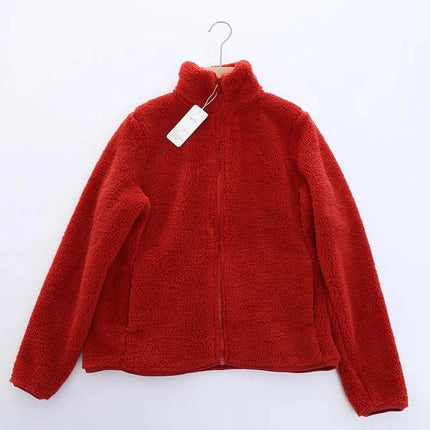 CozyChic Double Duty Fleece Jacket Red